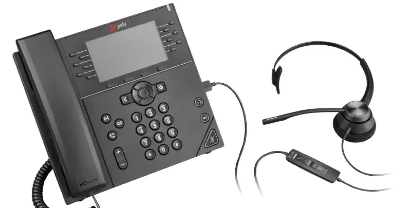 Poly Encorepro 310 Vvx 450 Black Laptop Hero M1796933