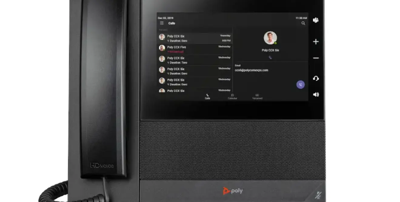 Poly Ccx 600 With Handset Teams Front Call Log Print Rgb M1674954