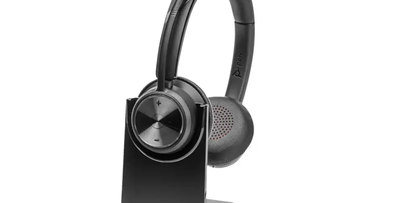 Poly Savi 7320 Uc Stereo Headset D400 Charging Base White M1590903