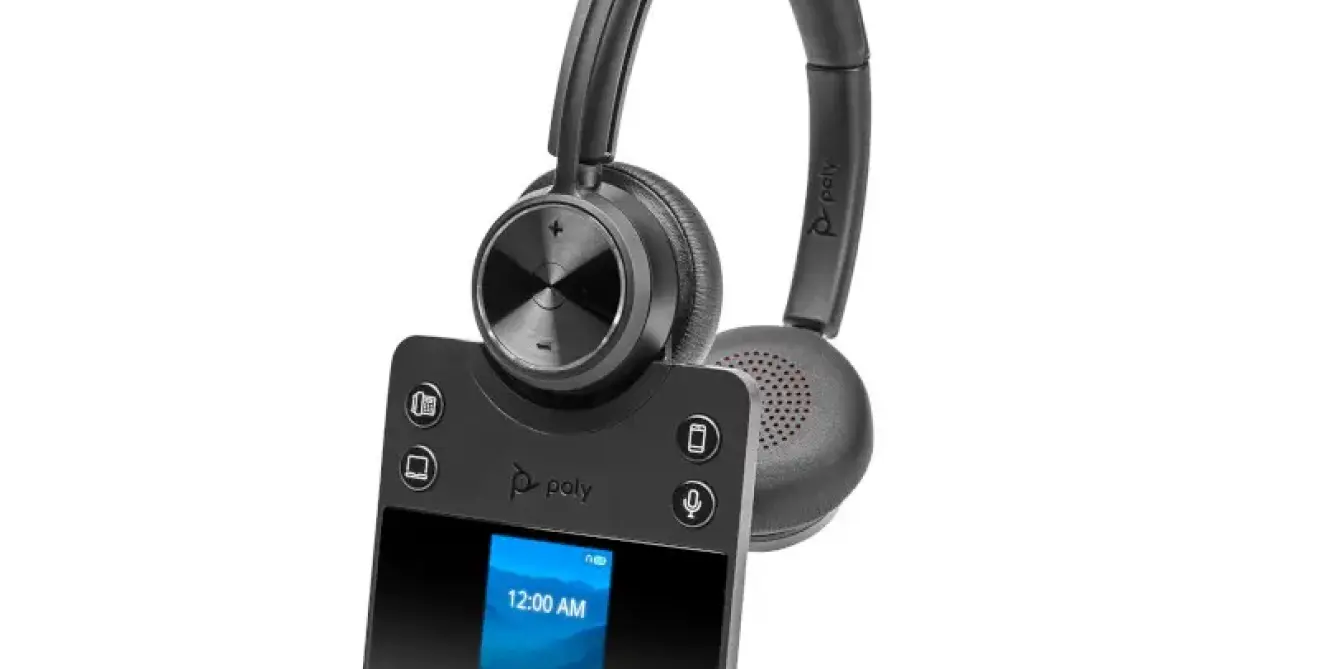 Poly Savi 7420 Office Stereo Headset Office Base Grey M1655242