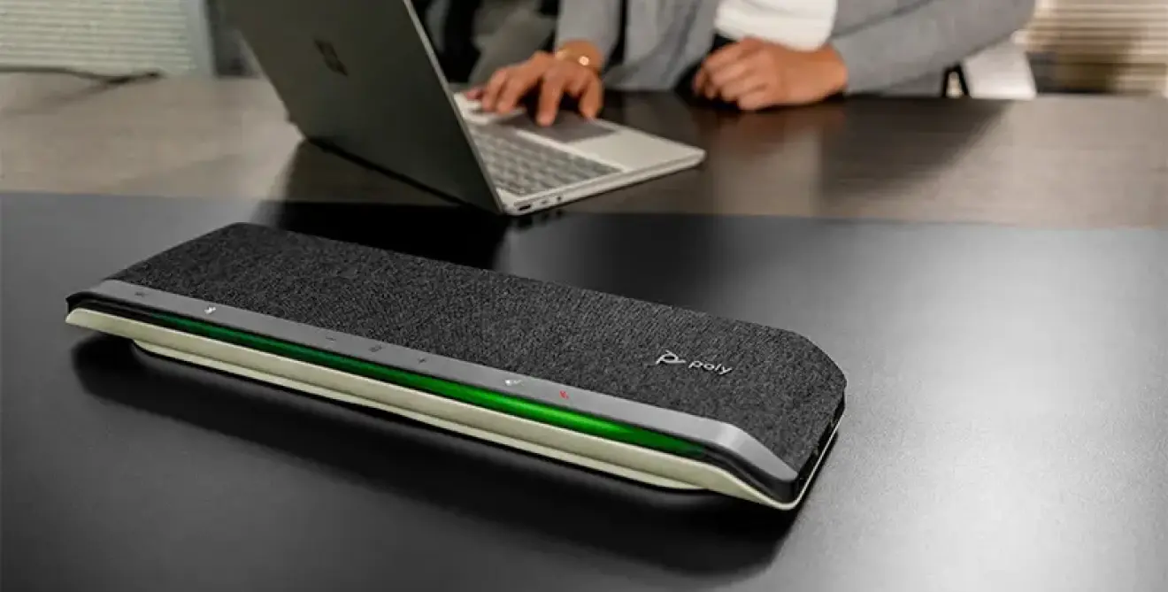 Poly Sync 60 Black Table Background Laptop Individual Lifestyle Sup M1836086