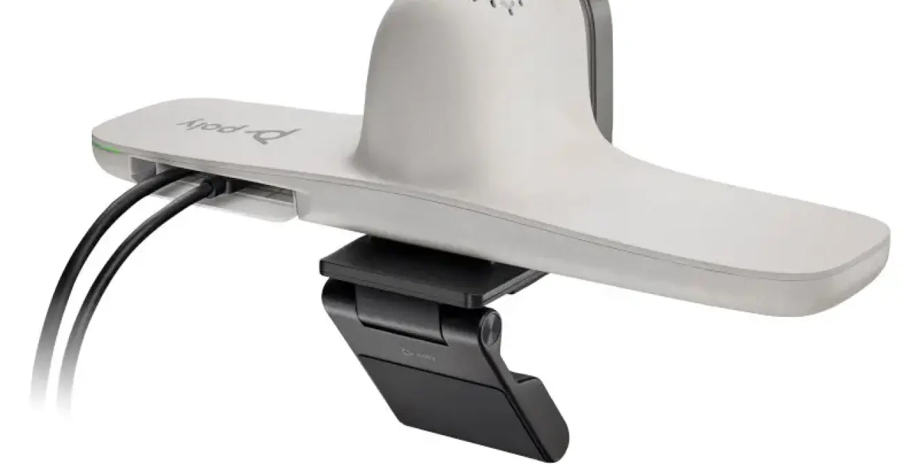 Poly Studio E70 Black Smart Camera Over Shoulder Rear View M1703828