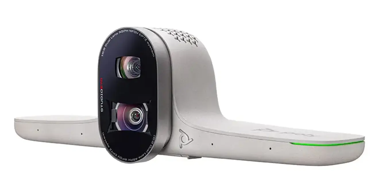 Poly Studio E70 Black Smart Camera Over Shoulder Rear View Sup M1811895