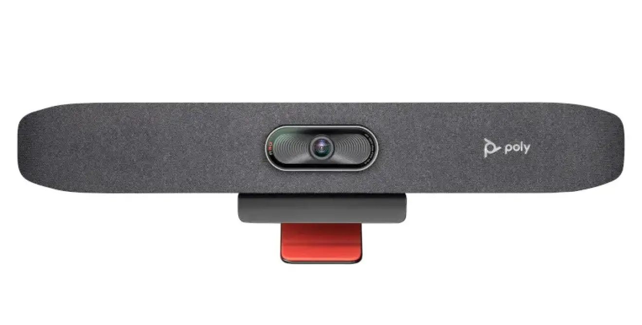 Poly Studio R30 Black Camera Video Bar Stand Front Facing M1556906